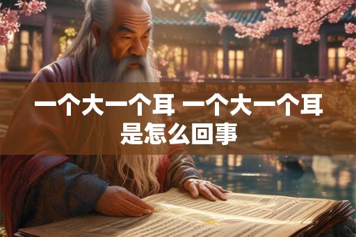 一个大一个耳 一个大一个耳是怎么回事 一个大一个耳 一个大一个耳是怎么回事