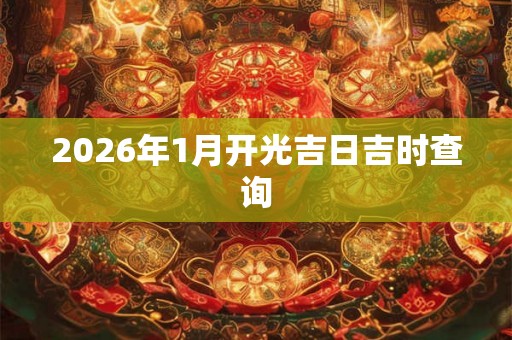 2026年1月开光吉日吉时查询