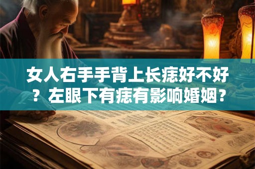 女人右手手背上长痣好不好？左眼下有痣有影响婚姻？
