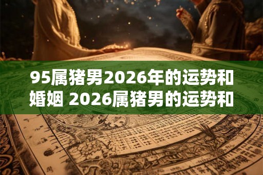 95属猪男2026年的运势和婚姻 2026属猪男的运势和婚姻如何
