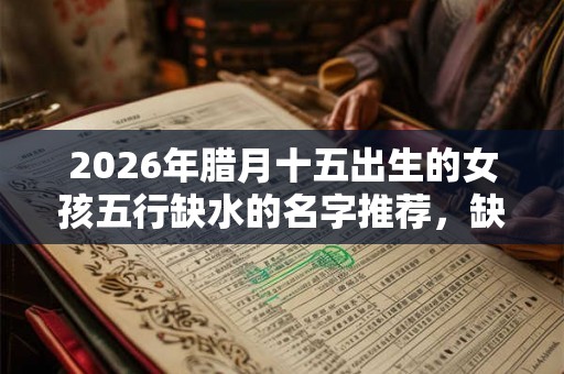 2026年腊月十五出生的女孩五行缺水的名字推荐，缺水怎么取名？