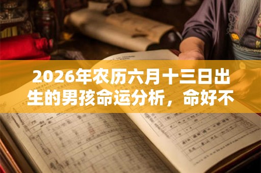 2026年农历六月十三日出生的男孩命运分析，命好不好？