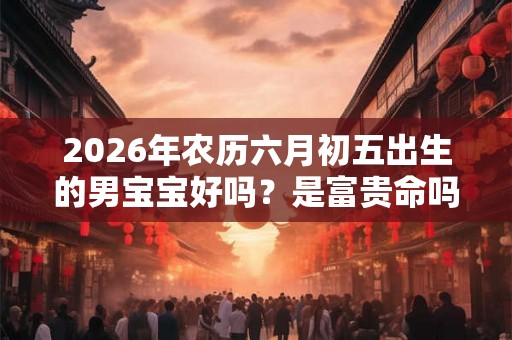 2026年农历六月初五出生的男宝宝好吗？是富贵命吗？