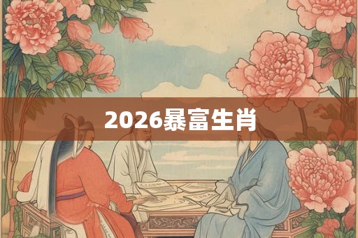 2026暴富生肖