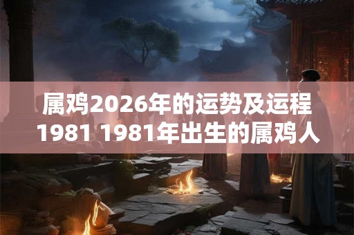 属鸡2026年的运势及运程1981 1981年出生的属鸡人2026年的运势如何