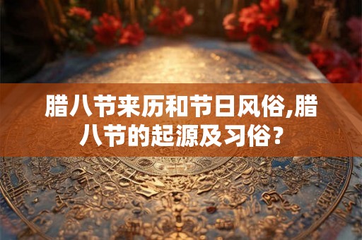 腊八节来历和节日风俗,腊八节的起源及习俗？