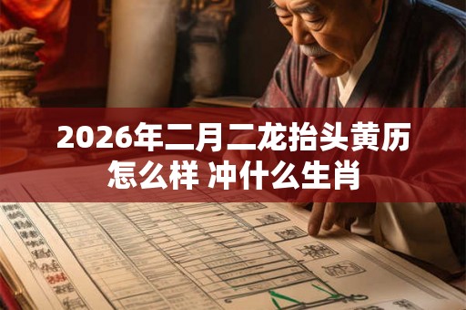 2026年二月二龙抬头黄历怎么样 冲什么生肖