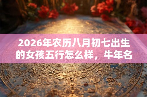 2026年农历八月初七出生的女孩五行怎么样，牛年名字推荐