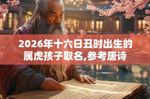 2026年十六日丑时出生的属虎孩子取名,参考唐诗
