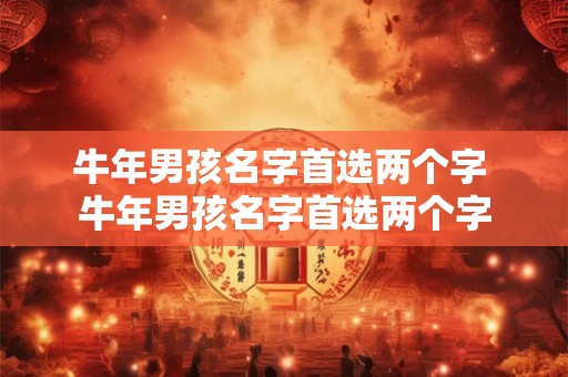 牛年男孩名字首选两个字 牛年男孩名字首选两个字