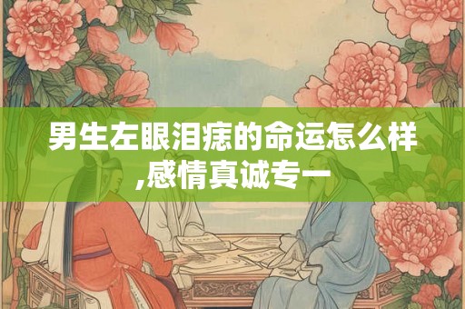 男生左眼泪痣的命运怎么样,感情真诚专一