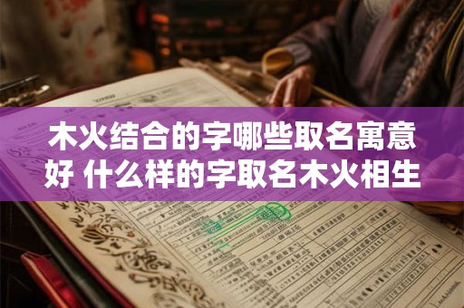 木火结合的字哪些取名寓意好 什么样的字取名木火相生寓意更佳 木火结合的字哪些取名寓意好 什么样的字取名木火相生寓意更佳