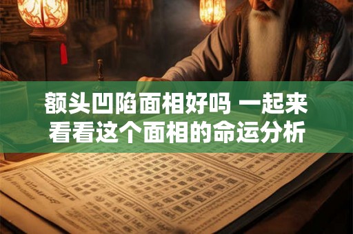 额头凹陷面相好吗 一起来看看这个面相的命运分析