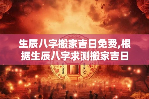生辰八字搬家吉日免费,根据生辰八字求测搬家吉日