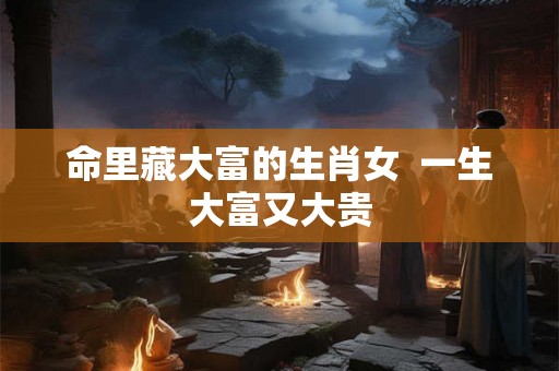 命里藏大富的生肖女  一生大富又大贵