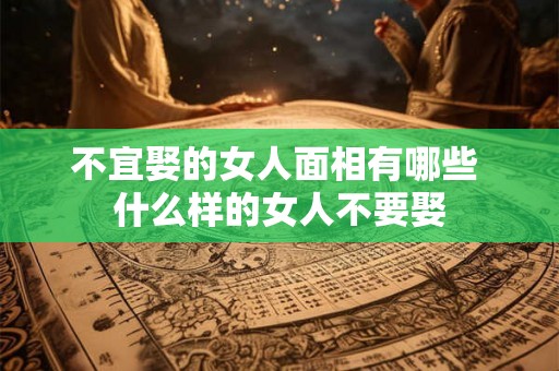 不宜娶的女人面相有哪些 什么样的女人不要娶 不宜娶的女人面相有哪些 什么样的女人不要娶