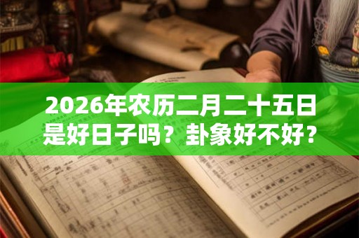2026年农历二月二十五日是好日子吗？卦象好不好？