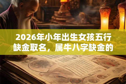 2026年小年出生女孩五行缺金取名，属牛八字缺金的女孩名字