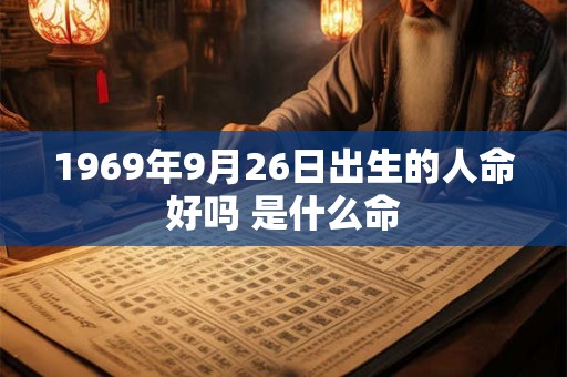 1969年9月26日出生的人命好吗 是什么命