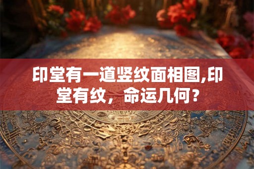 印堂有一道竖纹面相图,印堂有纹，命运几何？