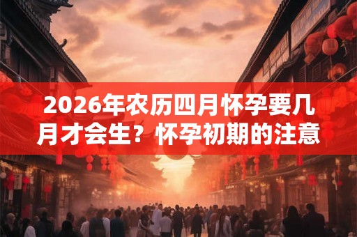 2026年农历四月怀孕要几月才会生？怀孕初期的注意事项是什么？