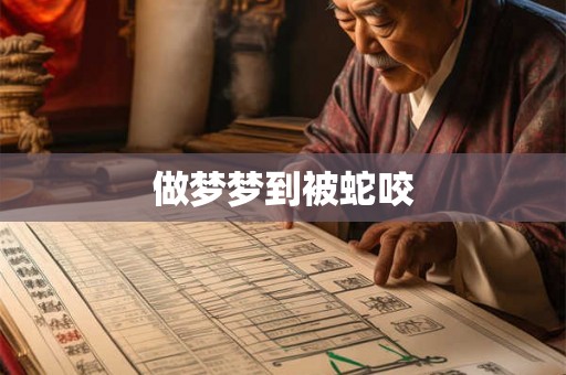 做梦梦到被蛇咬 做梦梦到被蛇咬