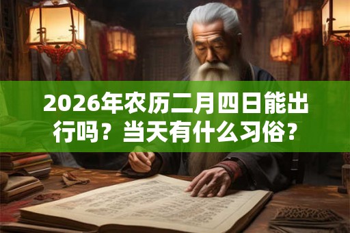 2026年农历二月四日能出行吗?当天有什么习俗? 2026年农历二月四日能出行吗?当天有什么习俗?