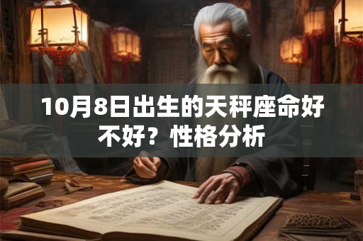 10月8日出生的天秤座命好不好？性格分析