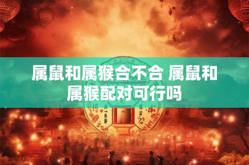 属鼠和属猴合不合 属鼠和属猴配对可行吗