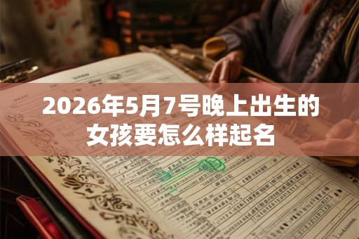 2026年5月7号晚上出生的女孩要怎么样起名