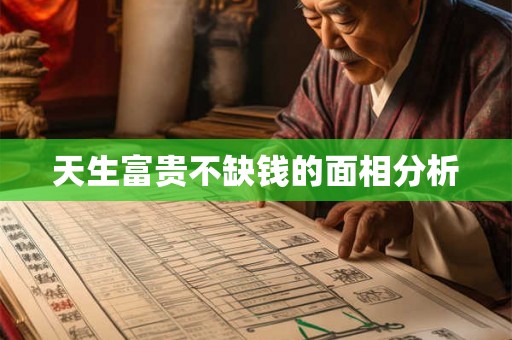 天生富贵不缺钱的面相分析