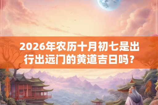 2026年农历十月初七是出行出远门的黄道吉日吗？