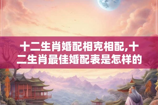 十二生肖婚配相克相配,十二生肖最佳婚配表是怎样的？