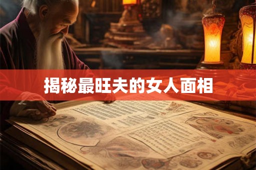 揭秘最旺夫的女人面相