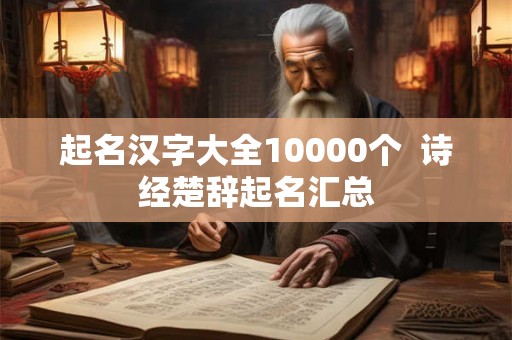 起名汉字大全10000个  诗经楚辞起名汇总
