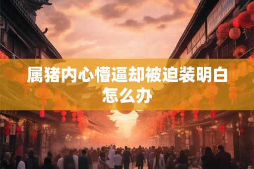 属猪内心懵逼却被迫装明白怎么办