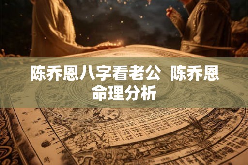陈乔恩八字看老公  陈乔恩命理分析