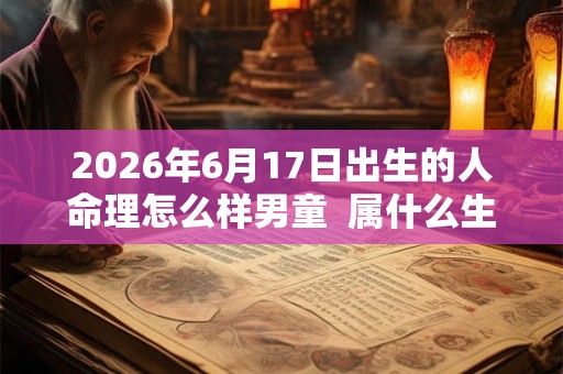 2026年6月17日出生的人命理怎么样男童  属什么生肖