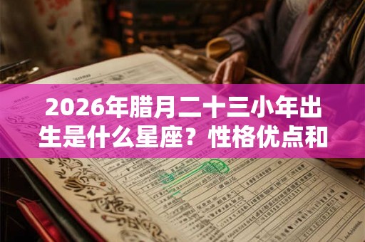 2026年腊月二十三小年出生是什么星座？性格优点和缺点？