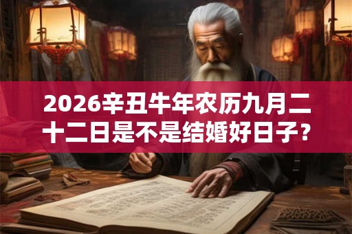 2026辛丑牛年农历九月二十二日是不是结婚好日子？
