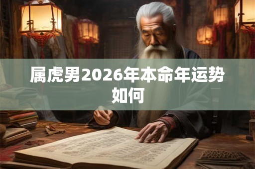 属虎男2026年本命年运势如何