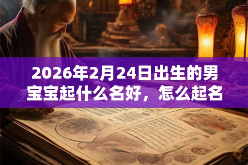2026年2月24日出生的男宝宝起什么名好，怎么起名？