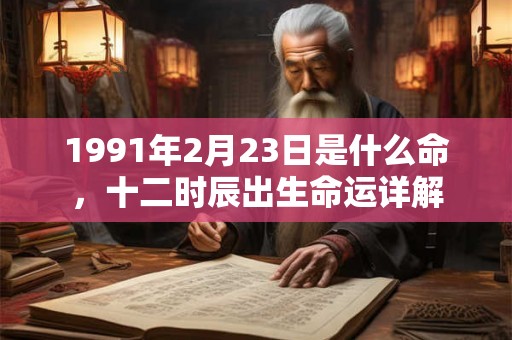 1991年2月23日是什么命,十二时辰出生命运详解 1991年2月23日是什么命,十二时辰出生命运详解