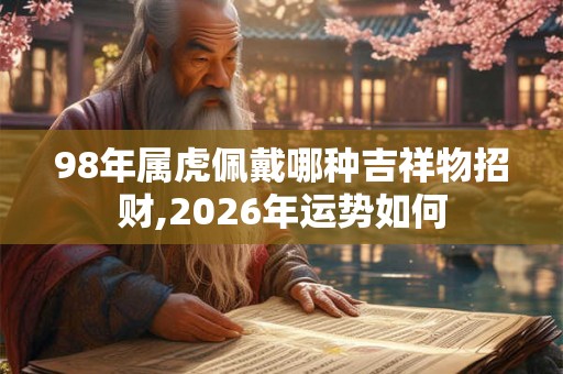 98年属虎佩戴哪种吉祥物招财,2026年运势如何