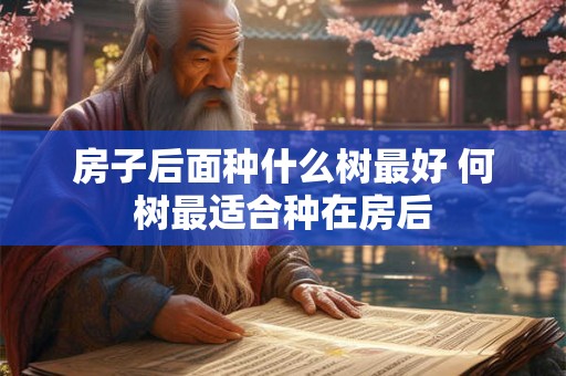 房子后面种什么树最好 何树最适合种在房后