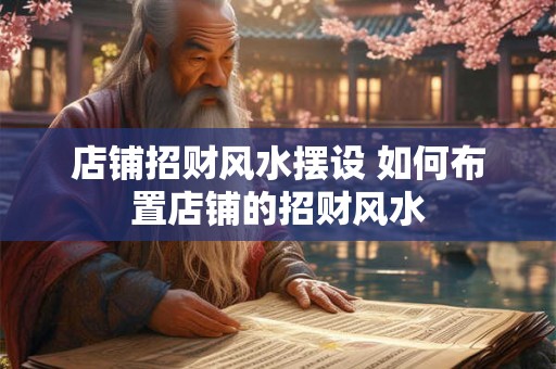 店铺招财风水摆设 如何布置店铺的招财风水