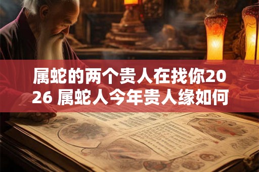 属蛇的两个贵人在找你2026 属蛇人今年贵人缘如何