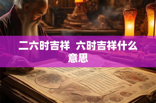 二六时吉祥  六时吉祥什么意思