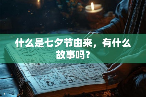 什么是七夕节由来，有什么故事吗？