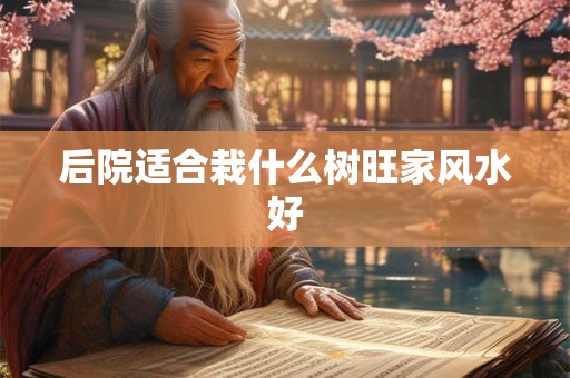 后院适合栽什么树旺家风水好 后院适合栽什么树旺家风水好